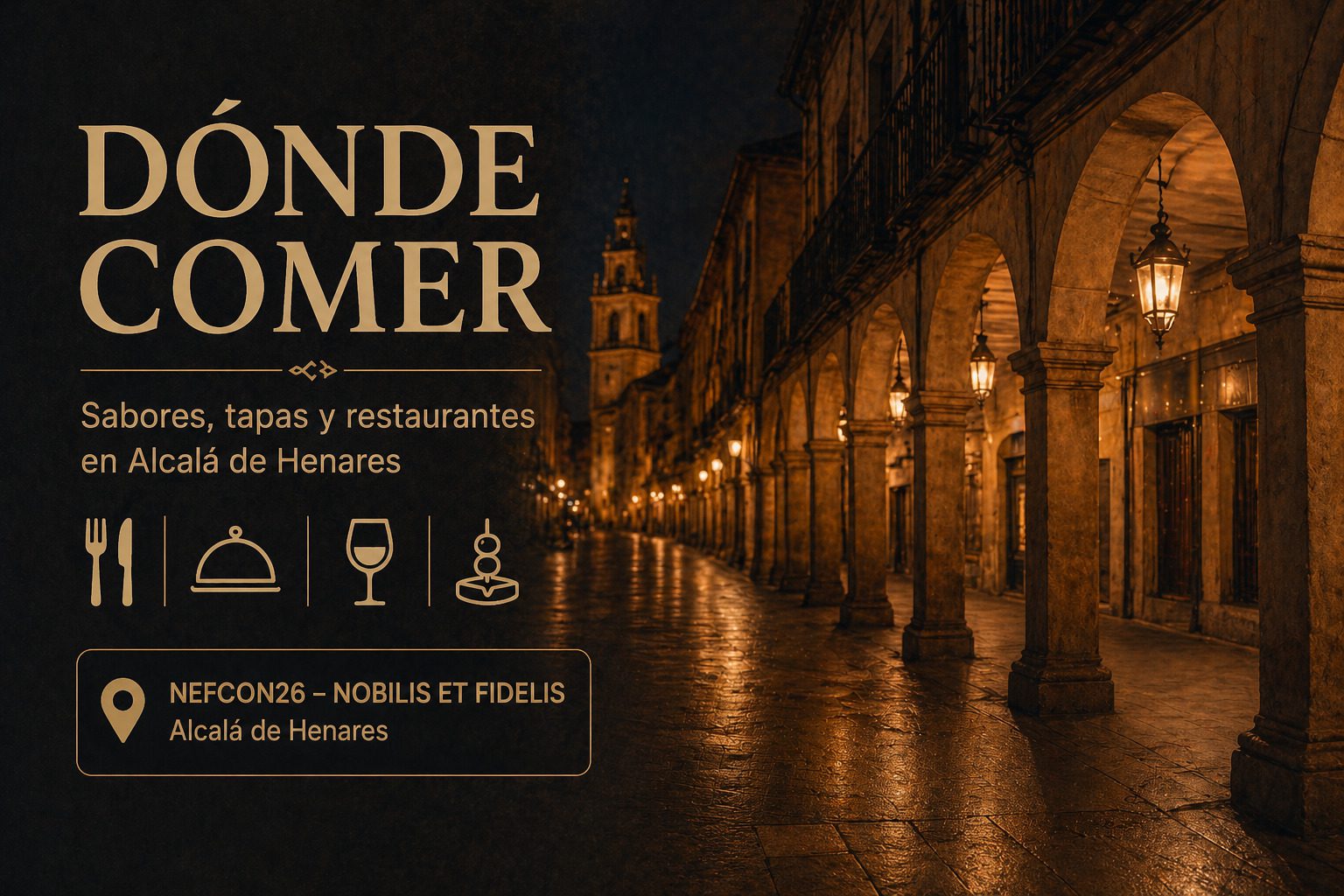 Un cartel informativo con el título