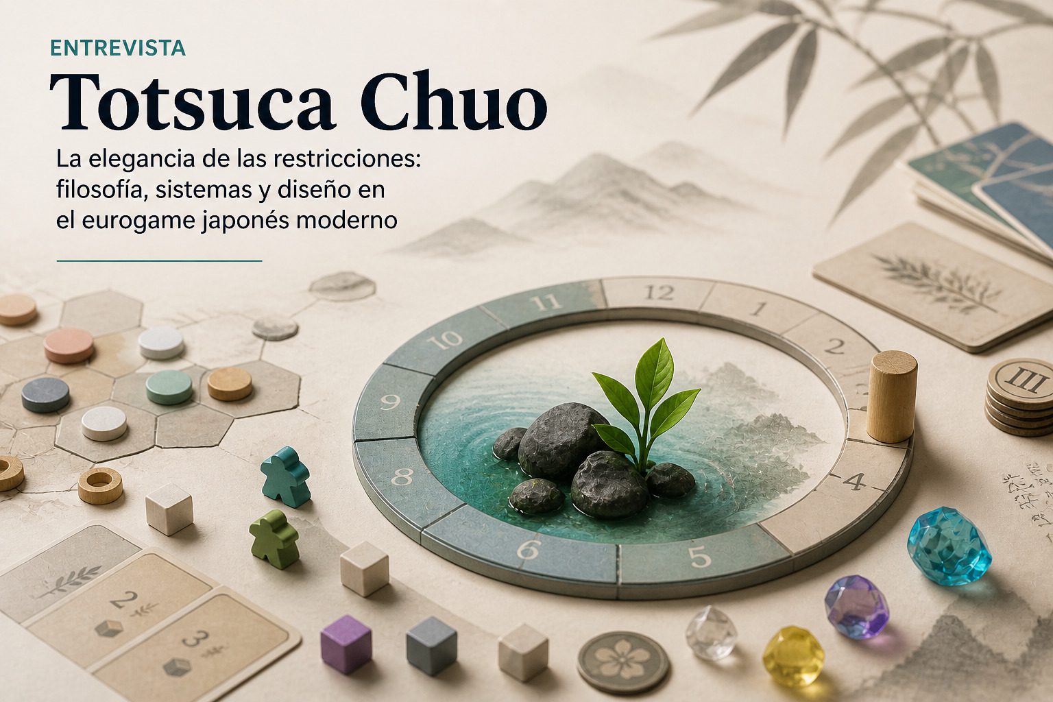 Imagen de presentación para una entrevista con el mangaka Totsuca Chuo