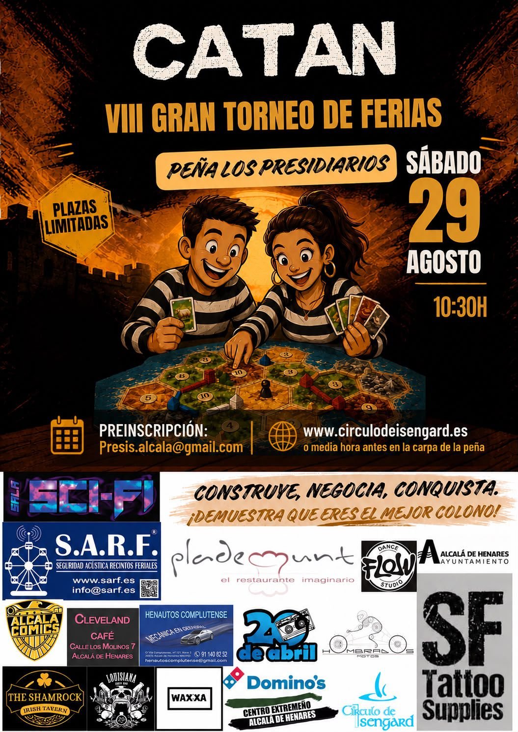 cartel del torneo de catan de 2026